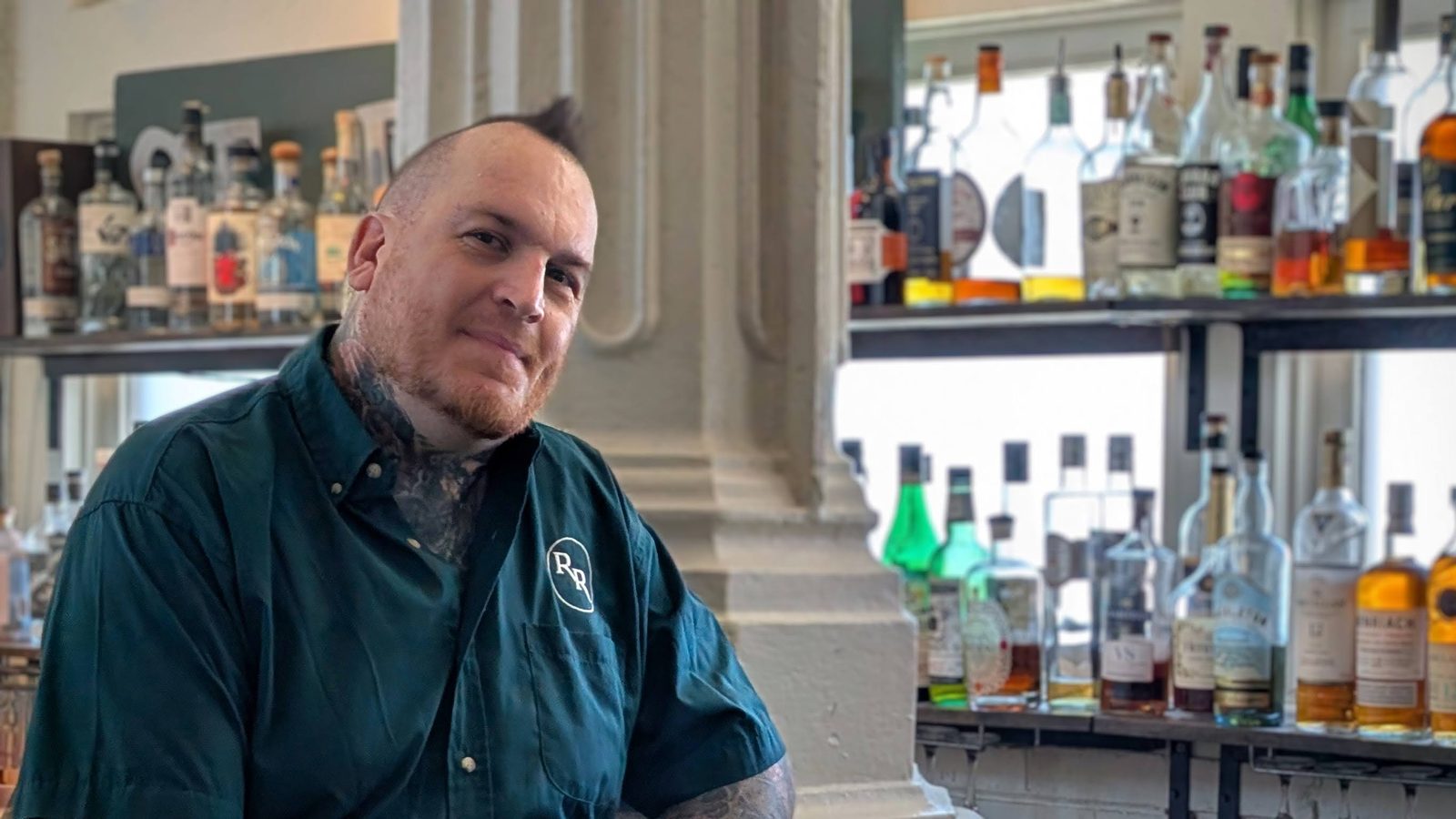 Bartender Mike at Roch's Reprieve inside St. Roch Market
