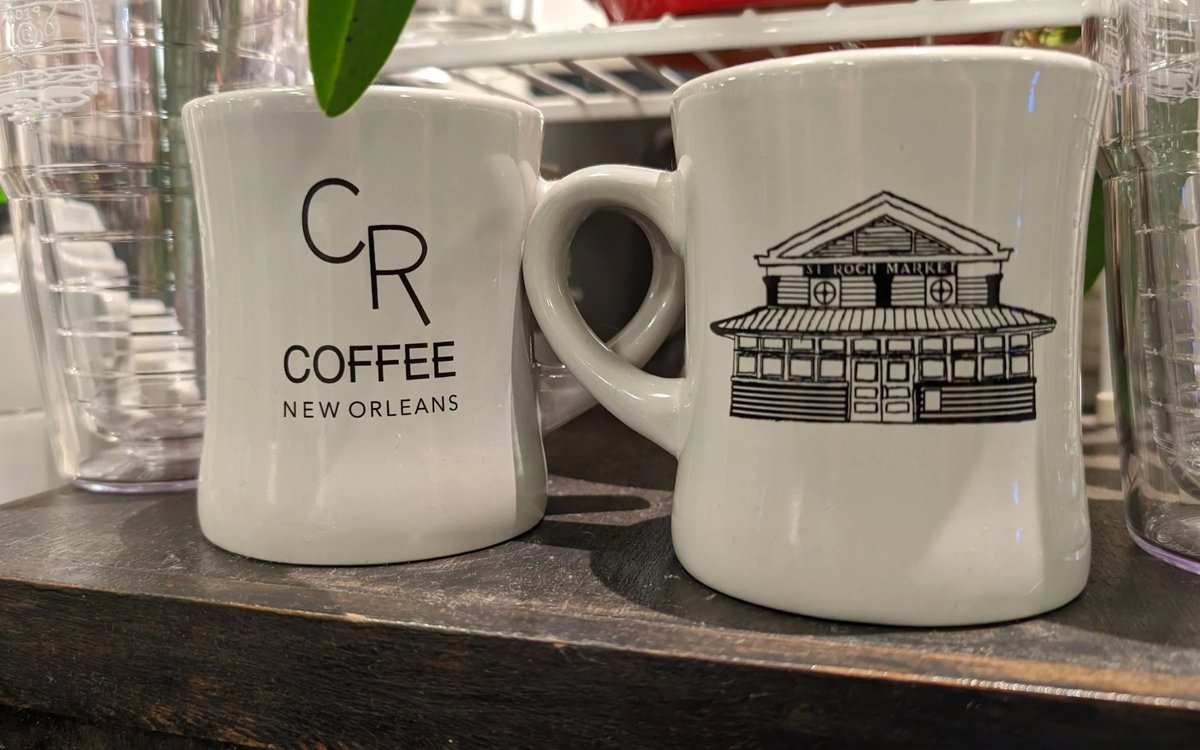 St. Roch Market and CR Coffee diner mugs